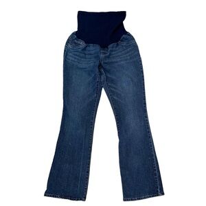 Indigo Blue Size Medium Maternity Straight Leg Denim Jeans